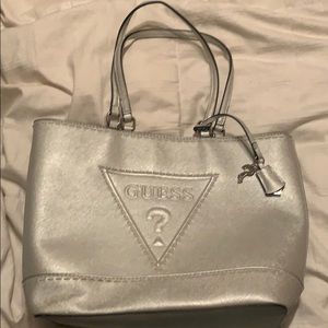 COPY - Guess silver large tote bag